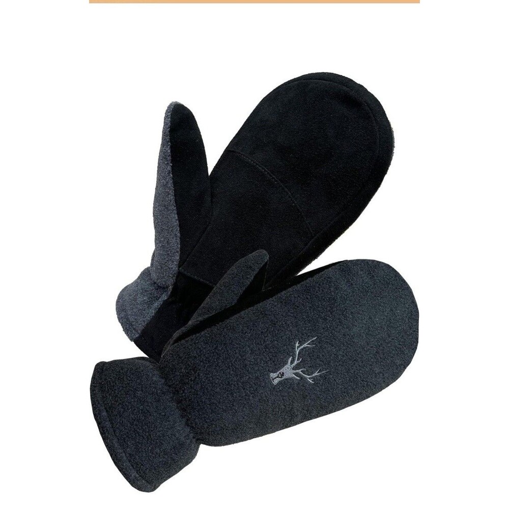 SKYDEER Deerskin Mittens w/ 3M Thinsulate Insulation for Cold Weather  Unisex Lg